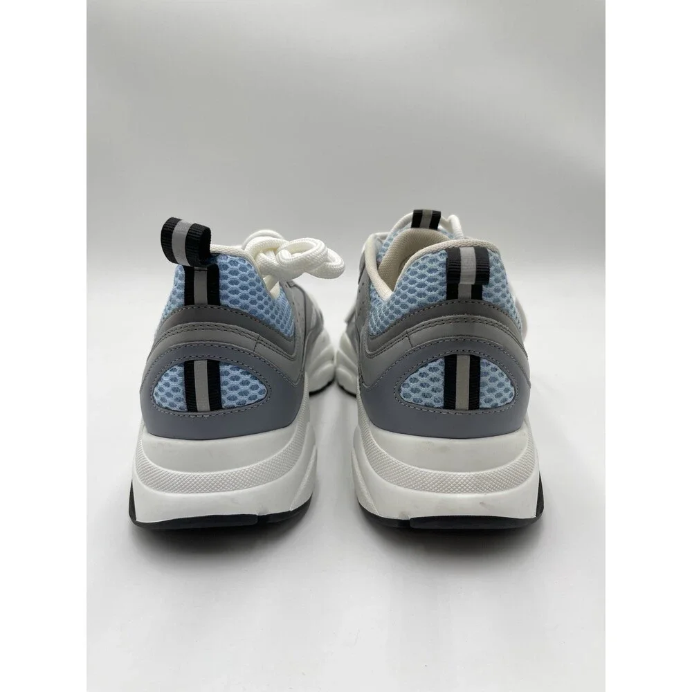 Men’s Christian Dior B22 Sneakers Lace Up Shoes Color White /Blue/Gray Size 41 - Picture 4 of 7